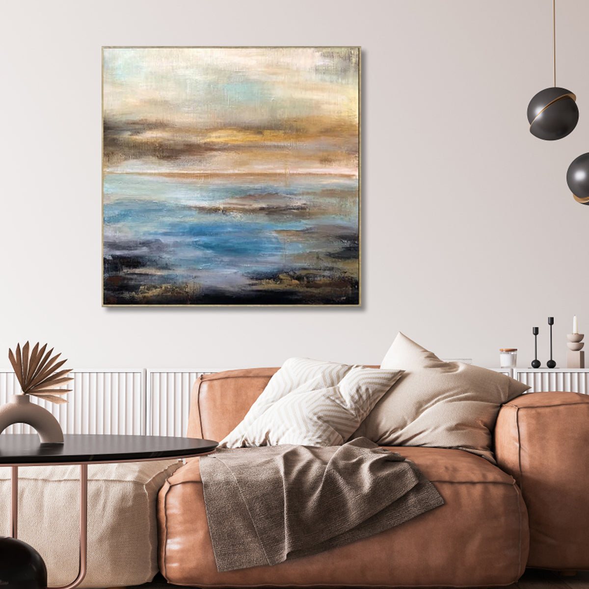 Abstract Sea and Sky landscape paintings modern abstract seascape wall art