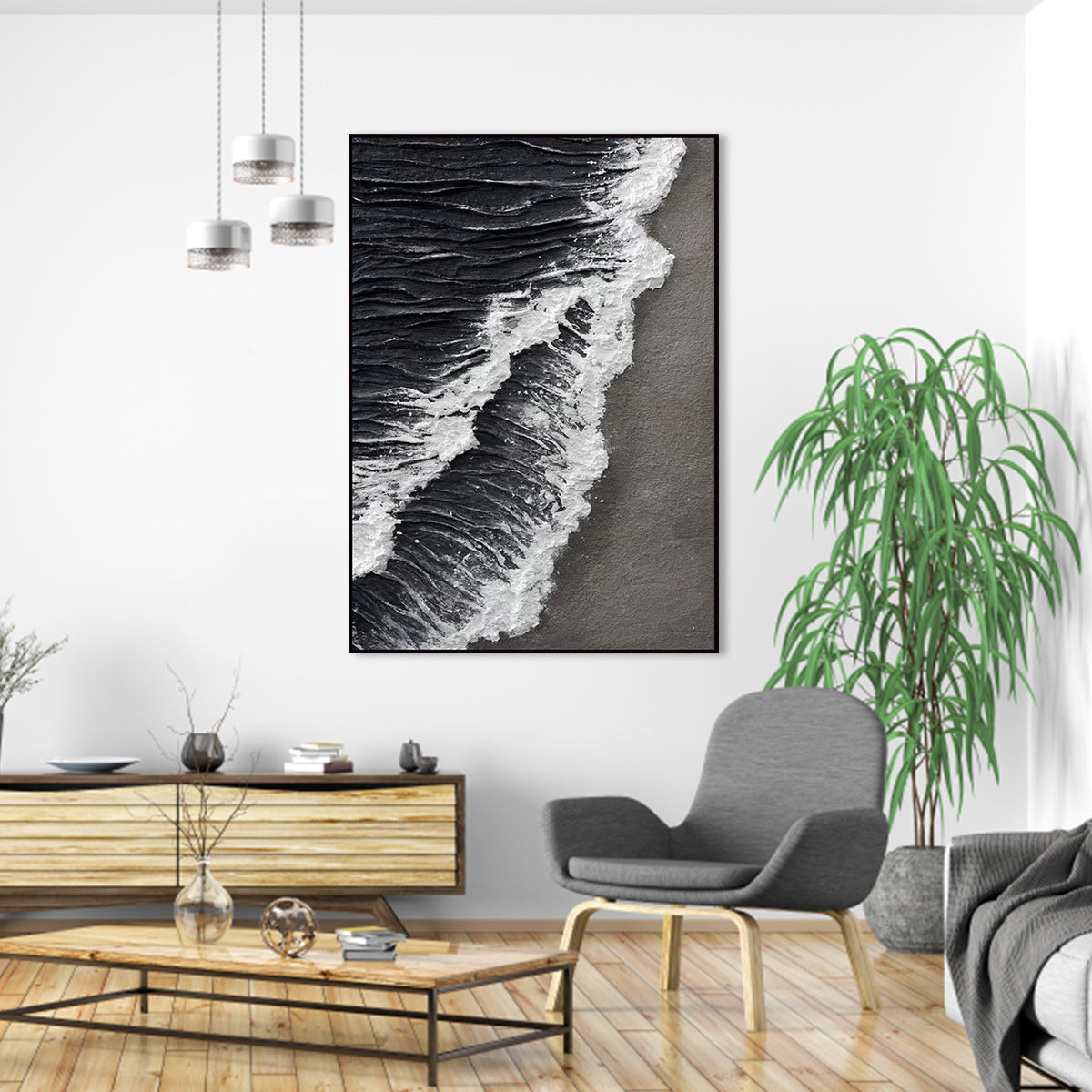 Black and White Sea