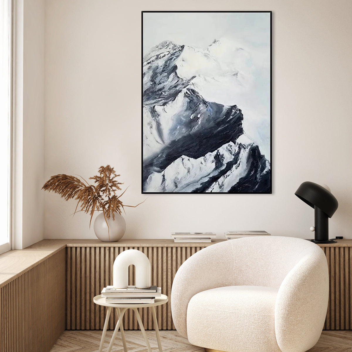 Black and White Snow Mountain