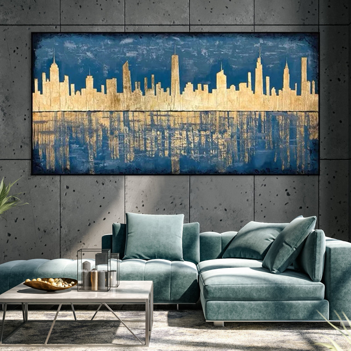City in Blue Hues