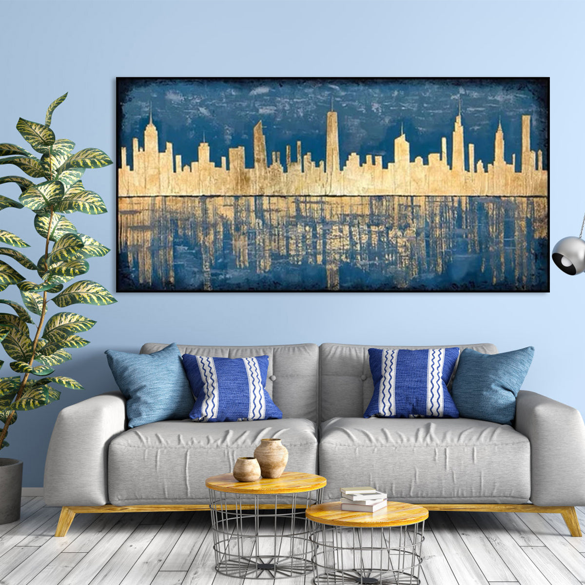 City in Blue Hues