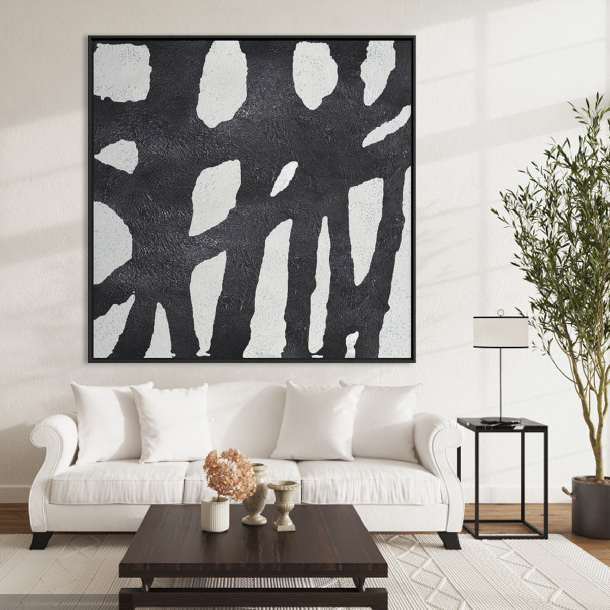 "Mazes minimalist line art in black and white with textured brushstrokes."