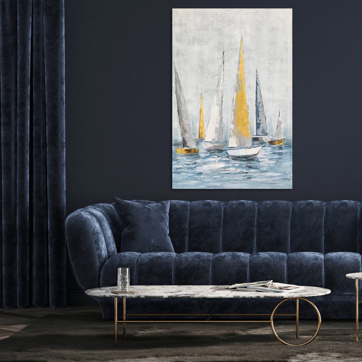 Regatta Seascape Oil Painting