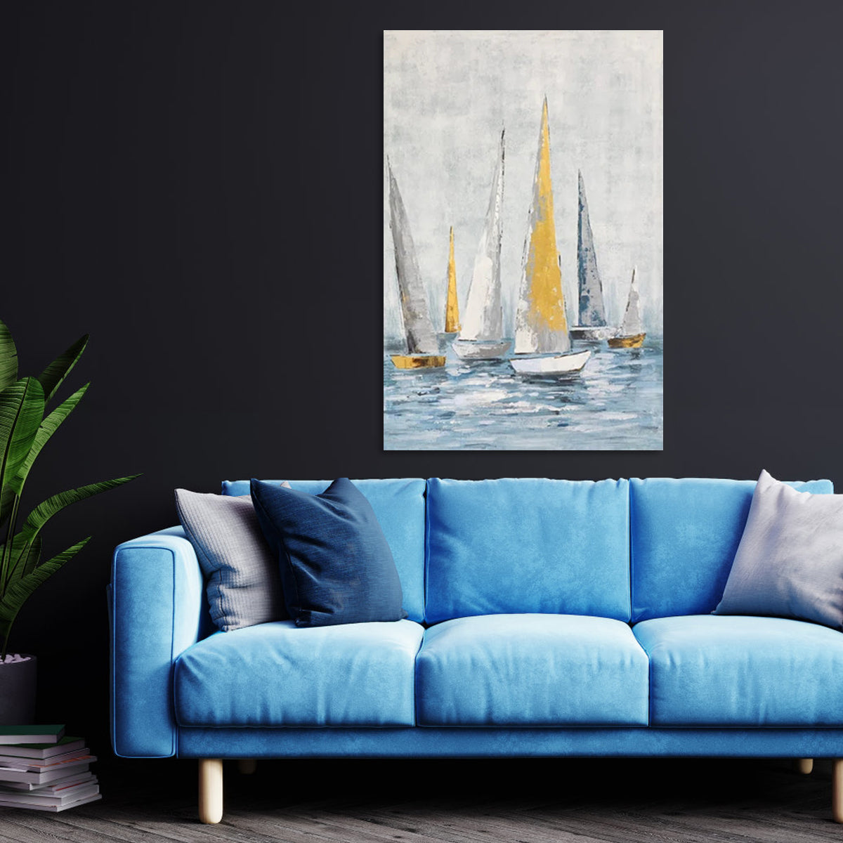 Regatta Seascape Oil Painting