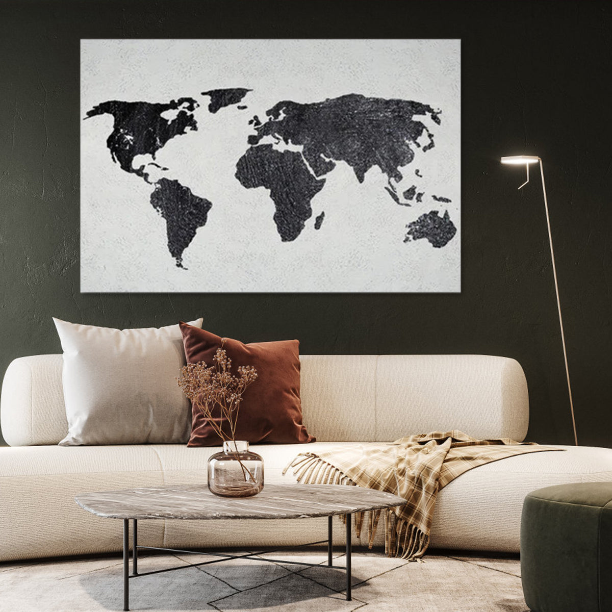 The World - World Map Wall Art