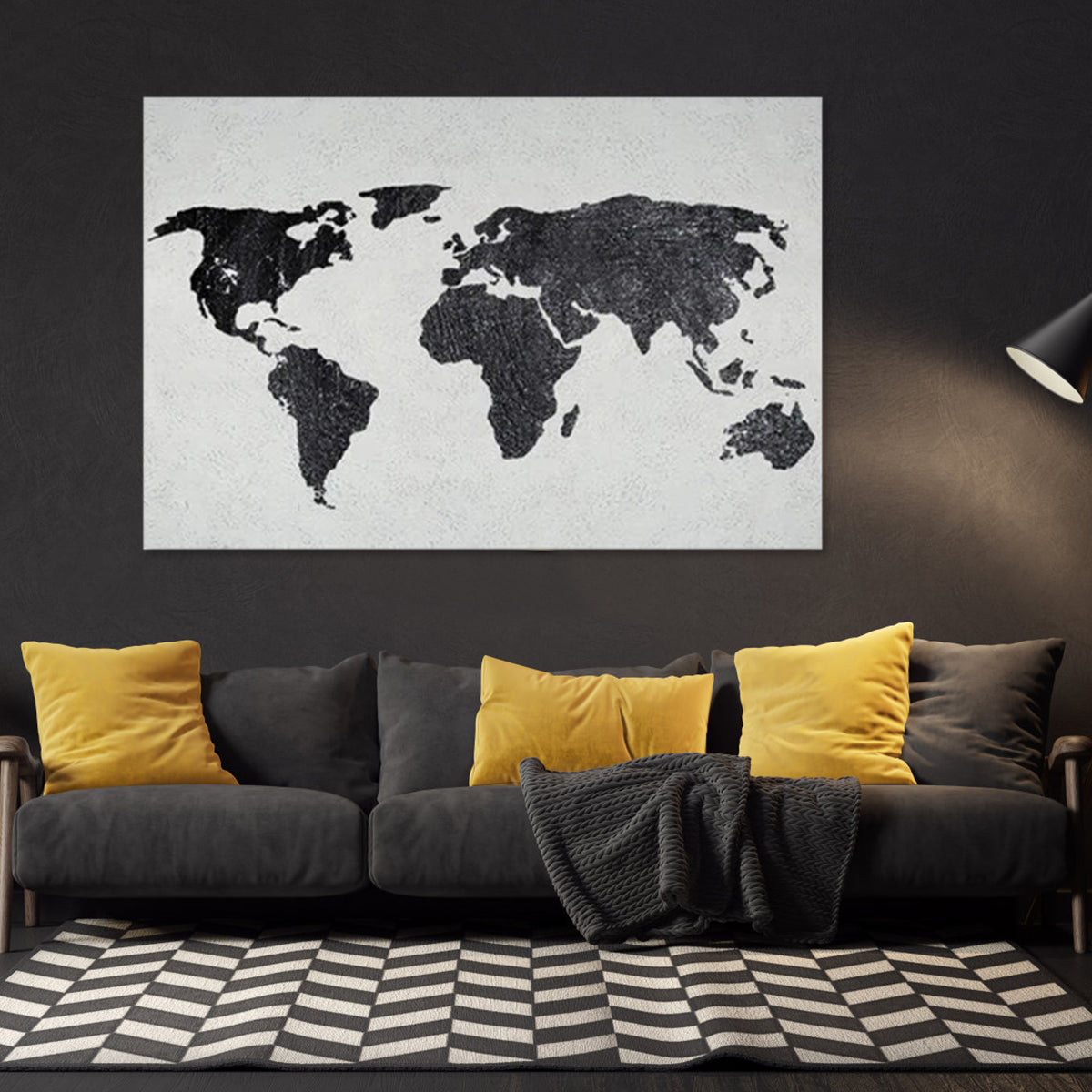 The World - World Map Wall Art