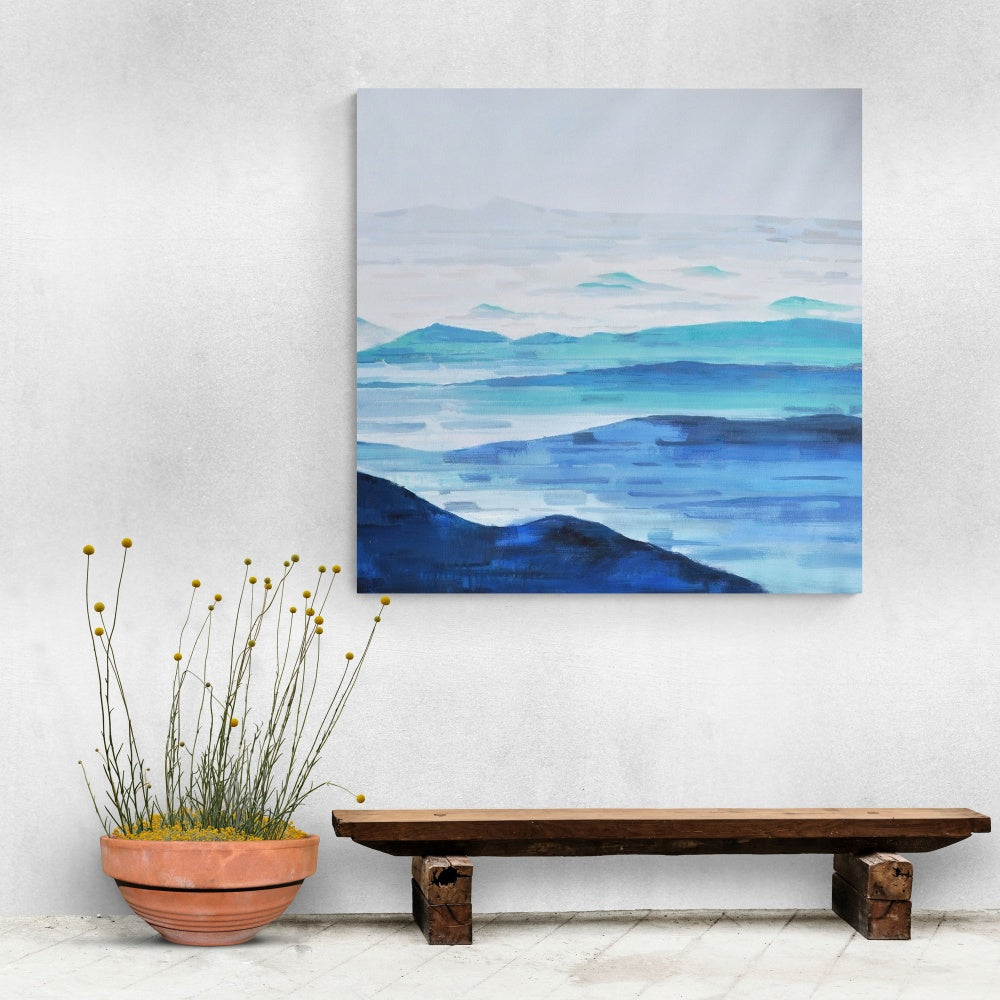 God's Promise – Abstract Spiritual Art with Ocean Waves