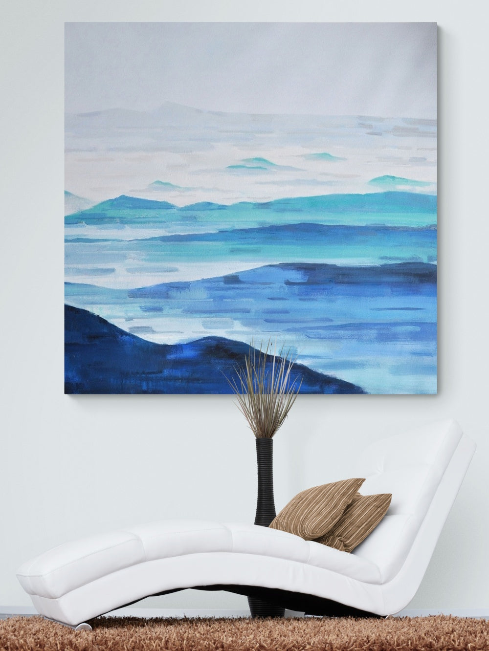 God's Promise – Abstract Spiritual Art with Ocean Waves