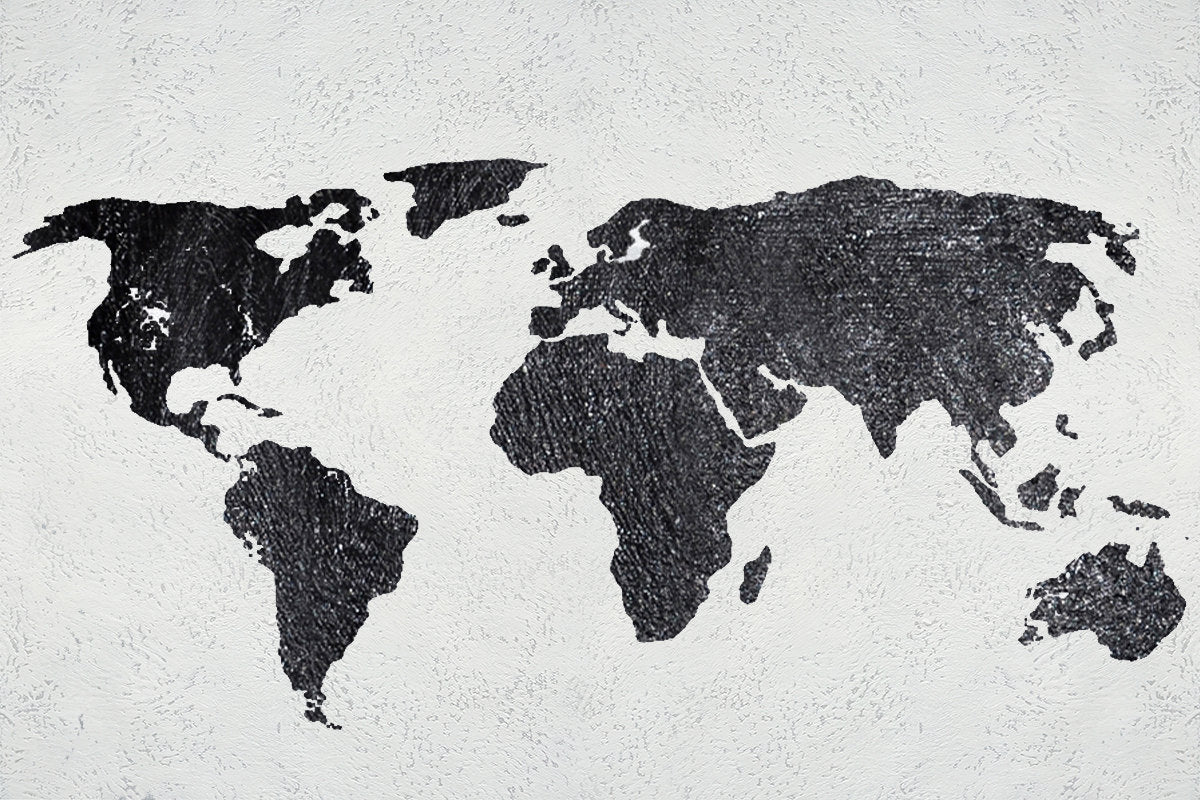 The World - World Map Wall Art