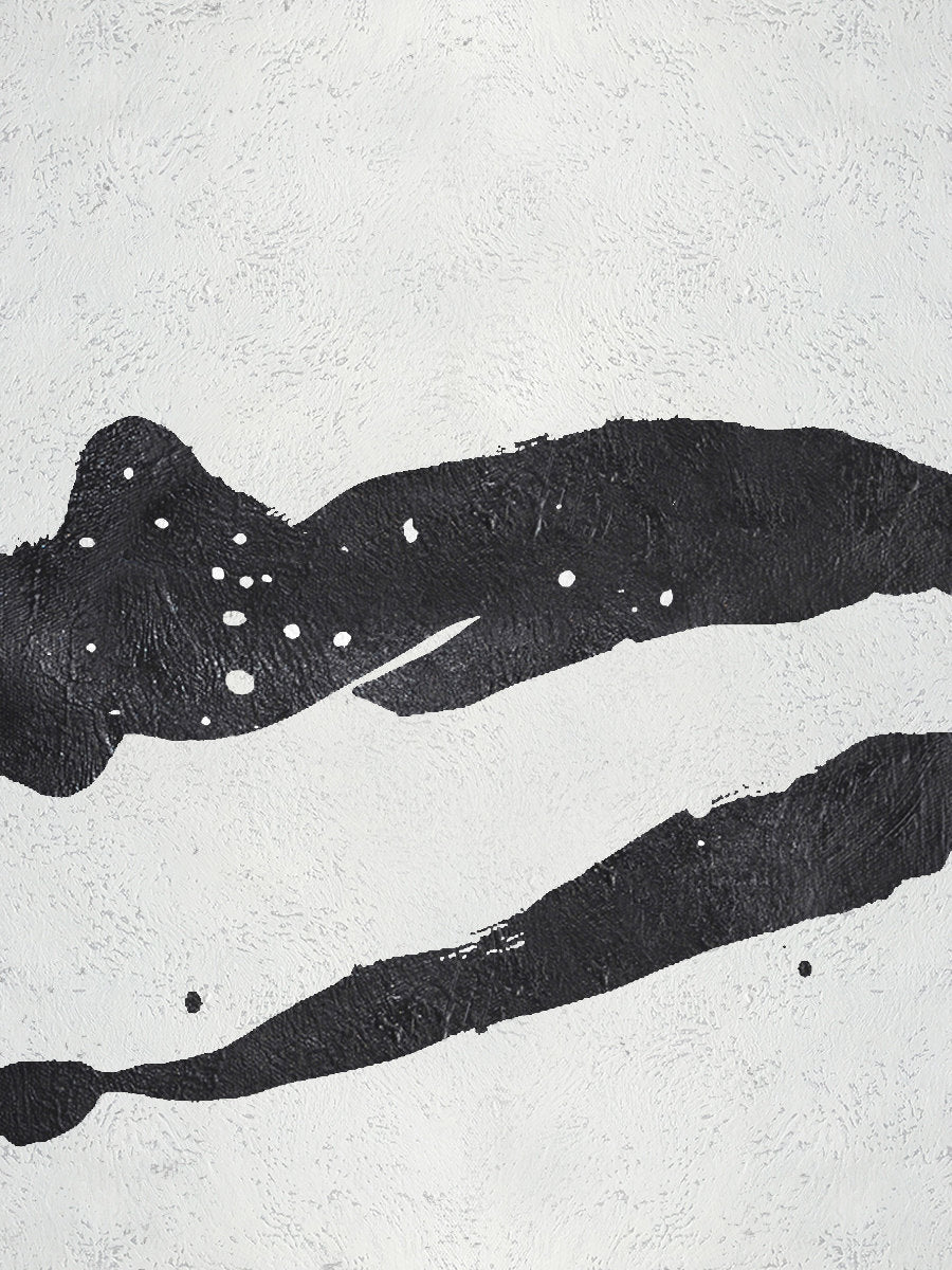 Versatility - Black and White Abstract Painting