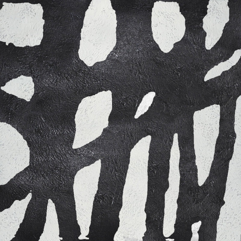 "Mazes minimalist line art in black and white with textured brushstrokes."