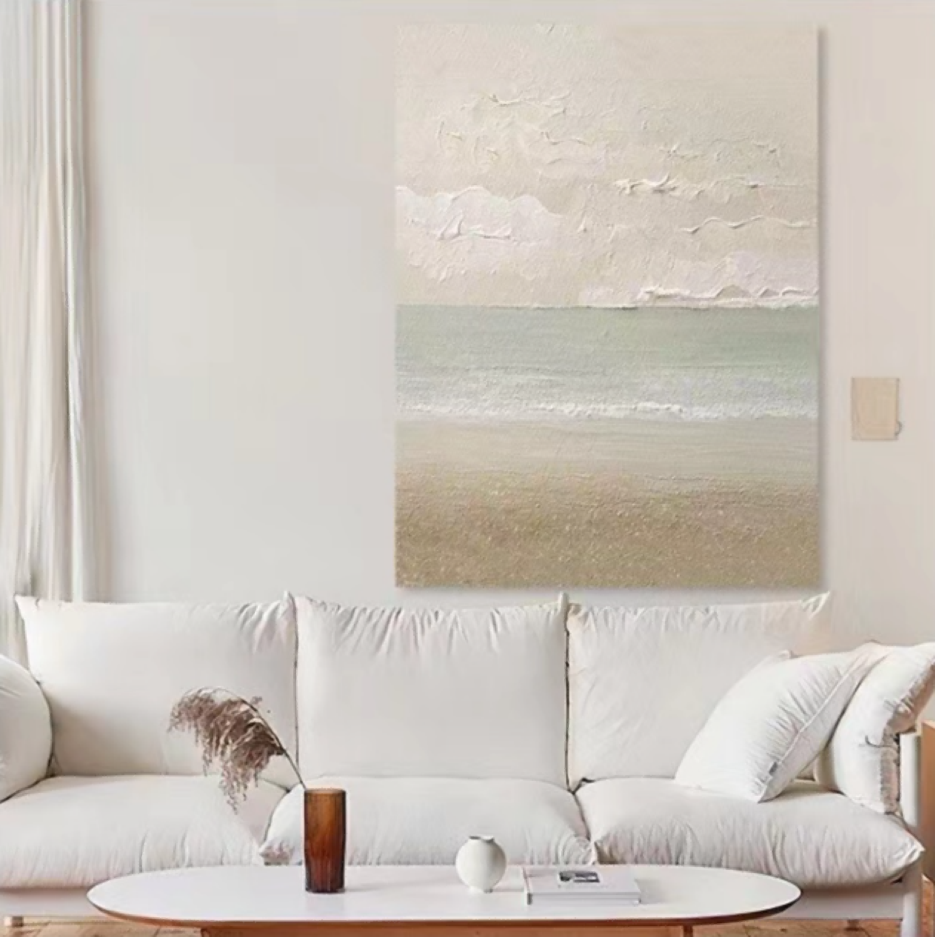 Coastal Whispers seascapes art paintings textured shoreline canvas wall art