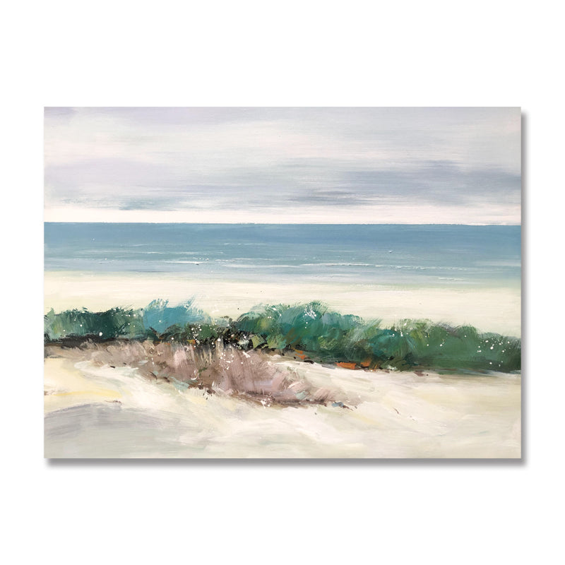 White Type Sand of Beach beach wall art, coastal art with soft pastel colors