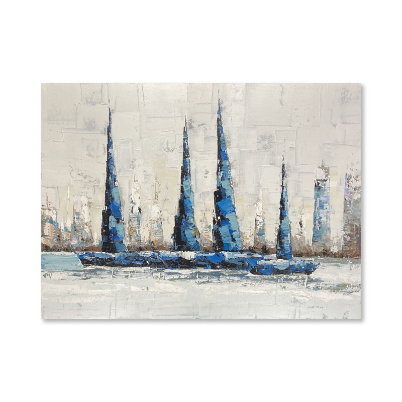 Voyage Canvas Abstract Sailing Boat Wall Art