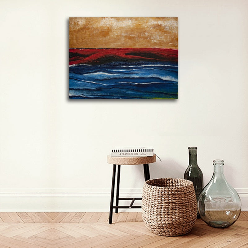 Thunder – Abstract Beach Wall Art with Bold Colors
