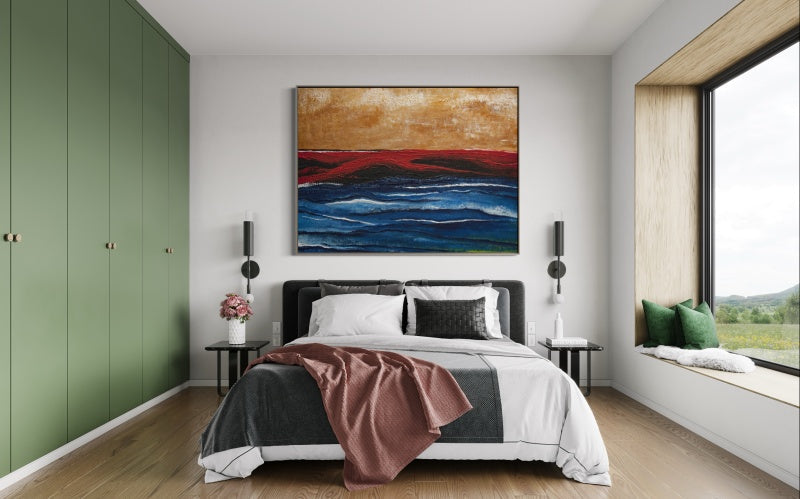 Thunder – Abstract Beach Wall Art with Bold Colors