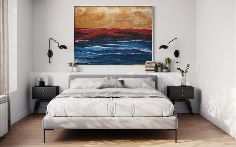 Thunder – Abstract Beach Wall Art with Bold Colors