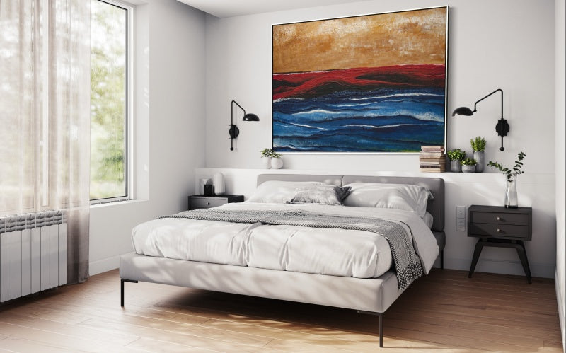 Thunder – Abstract Beach Wall Art with Bold Colors