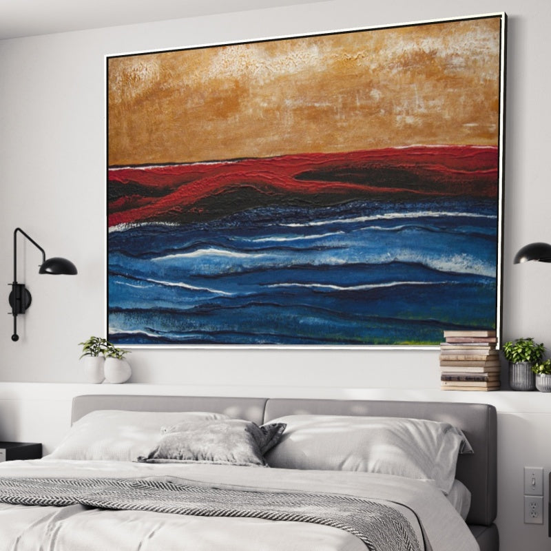 Thunder – Abstract Beach Wall Art with Bold Colors