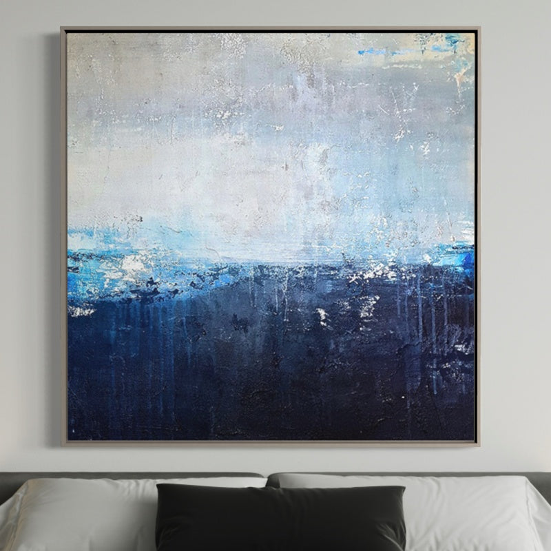 Blue Mood – Blue Abstract Wall Art with Ocean-Inspired Tones