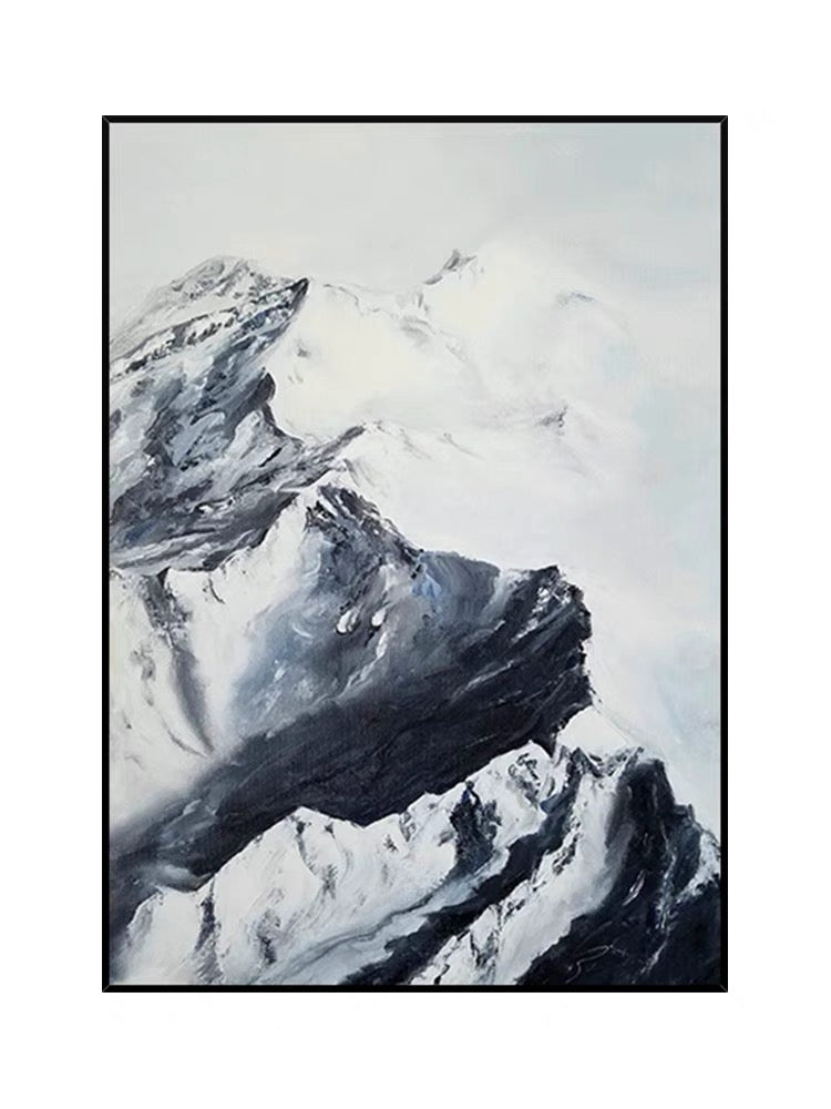Black and White Snow Mountain