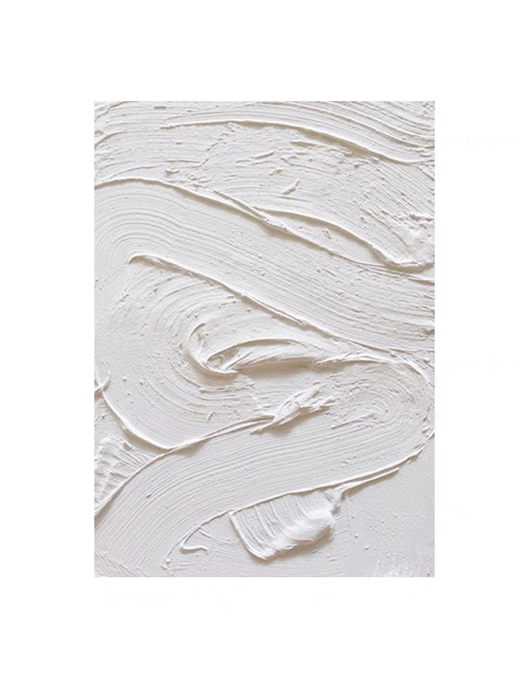 White Textured Oil Painting