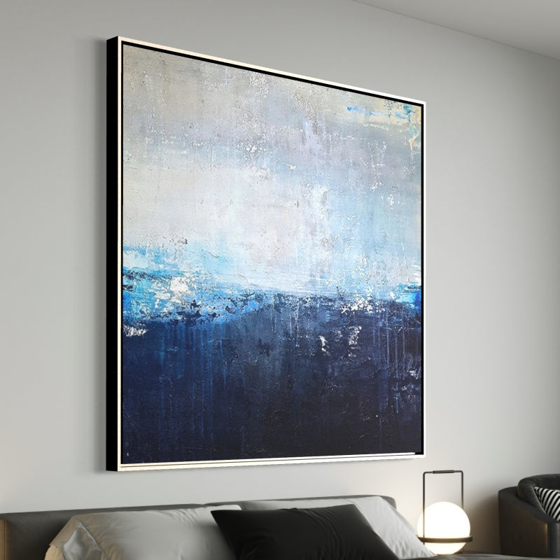 Blue Mood – Blue Abstract Wall Art with Ocean-Inspired Tones