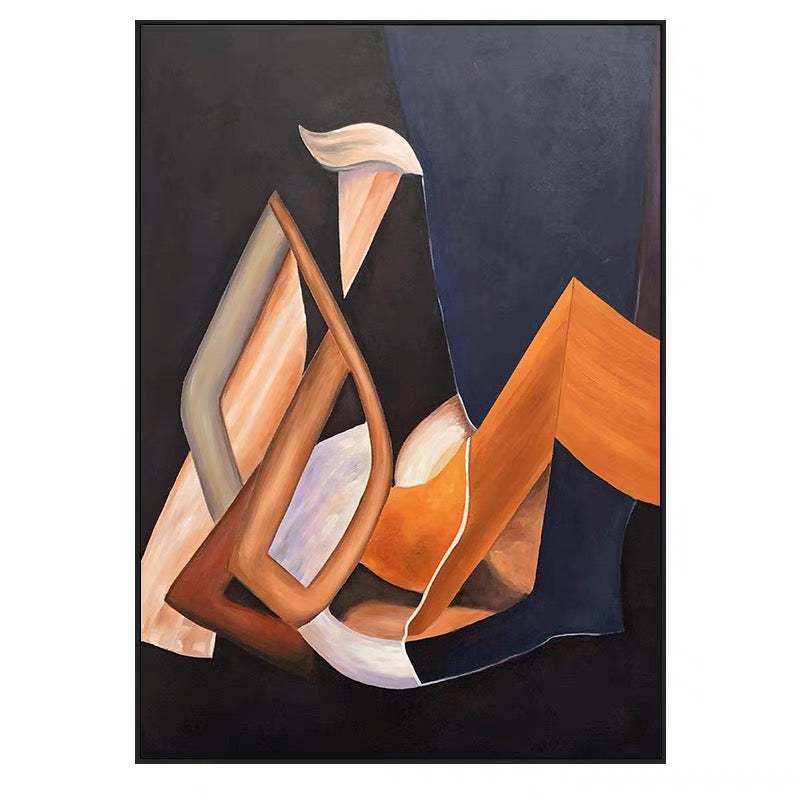 The Silence Self – modern wall art for living room, abstract geometric painting