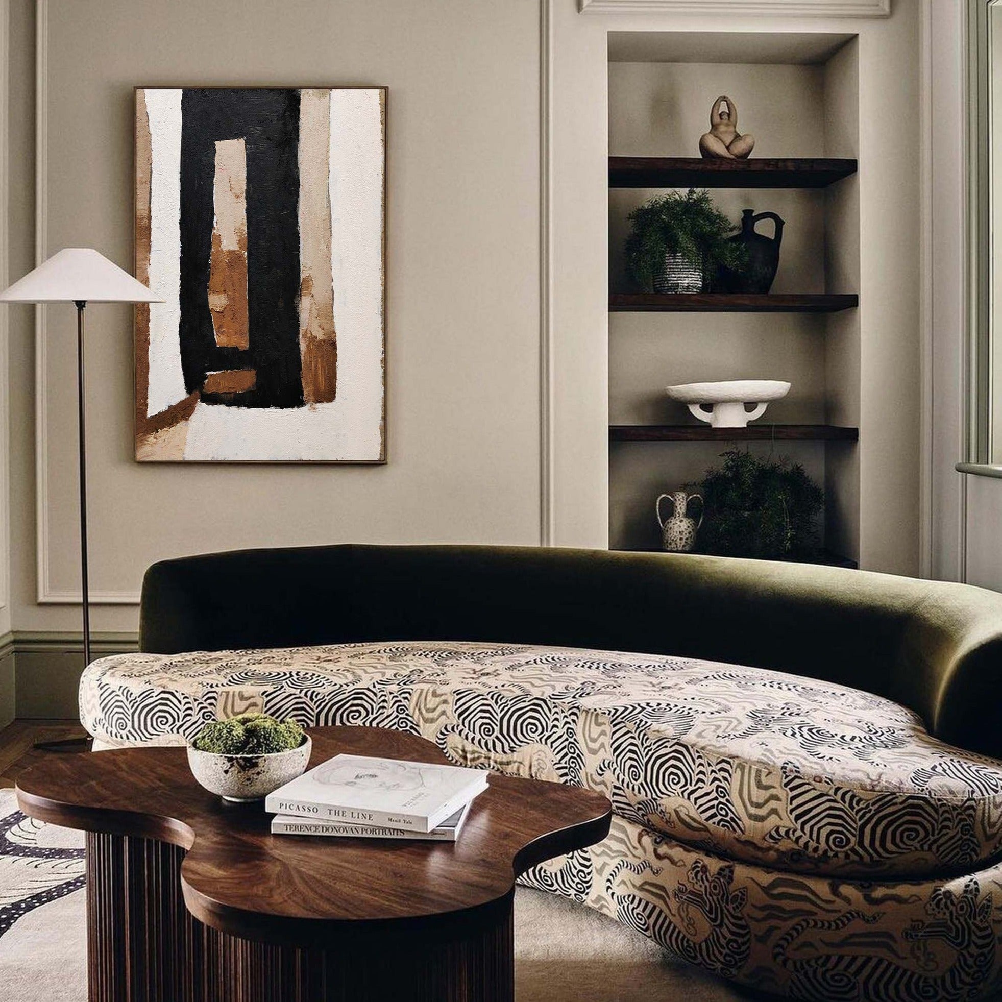 Black And Brown Abstract Painting