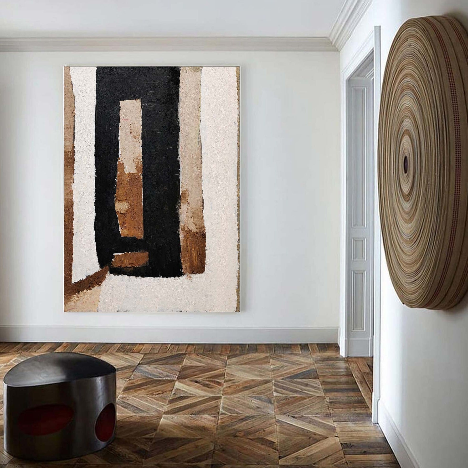 Black And Brown Abstract Painting