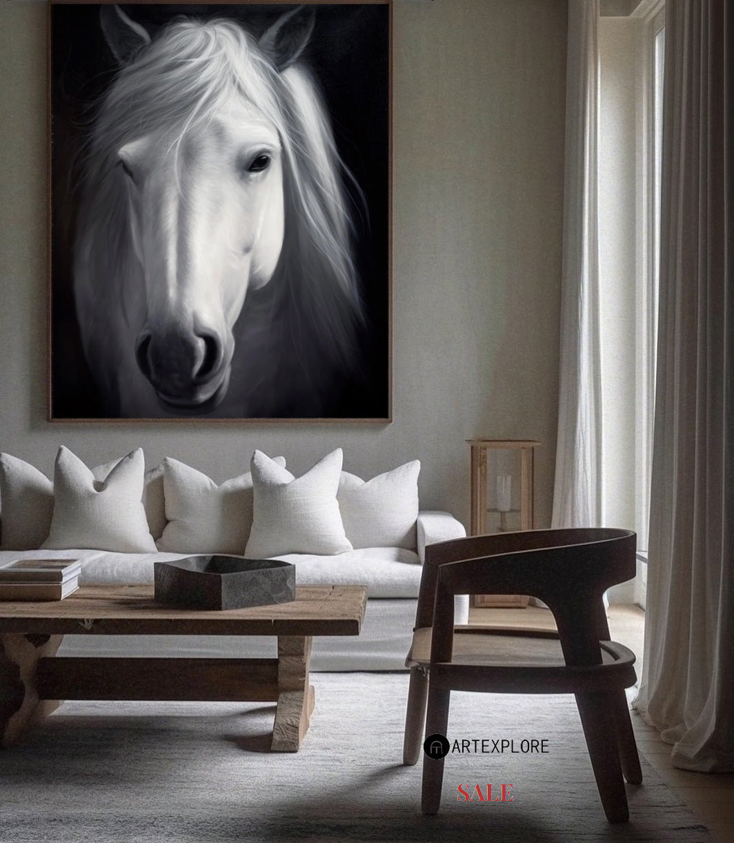 White Horse Painting