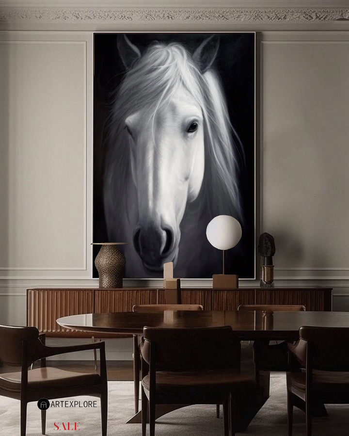 White Horse Painting