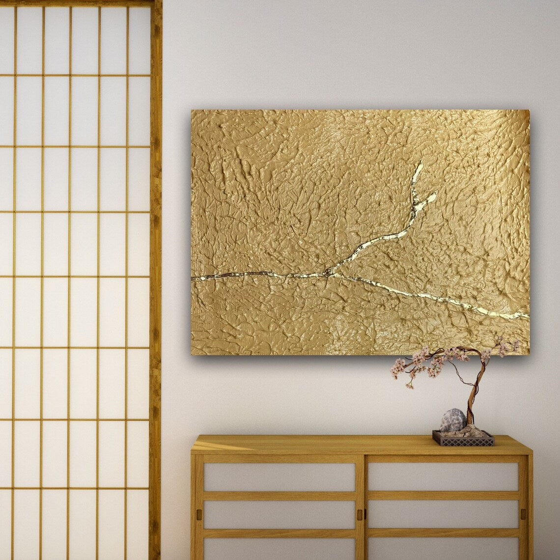 Golden Vein Abstract