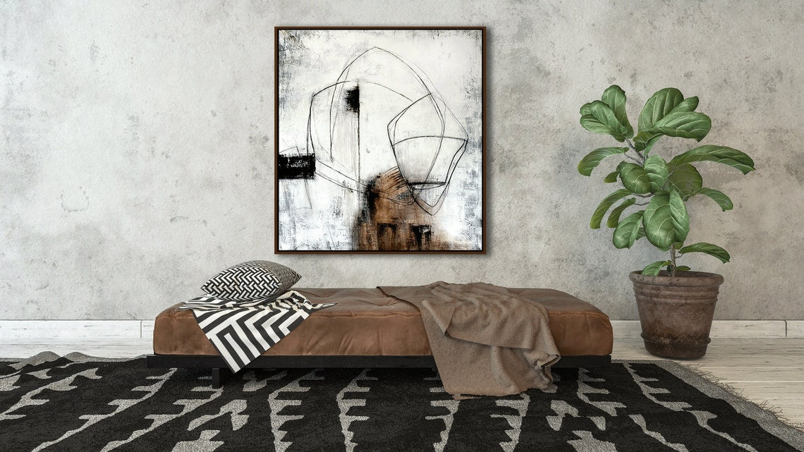 Abstract Contours Canvas