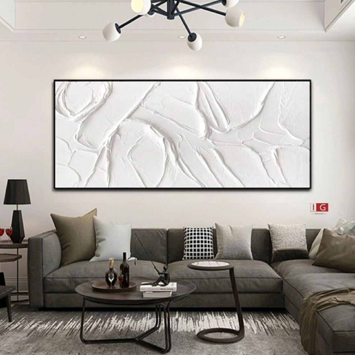 Alabaster Swirl Canvas