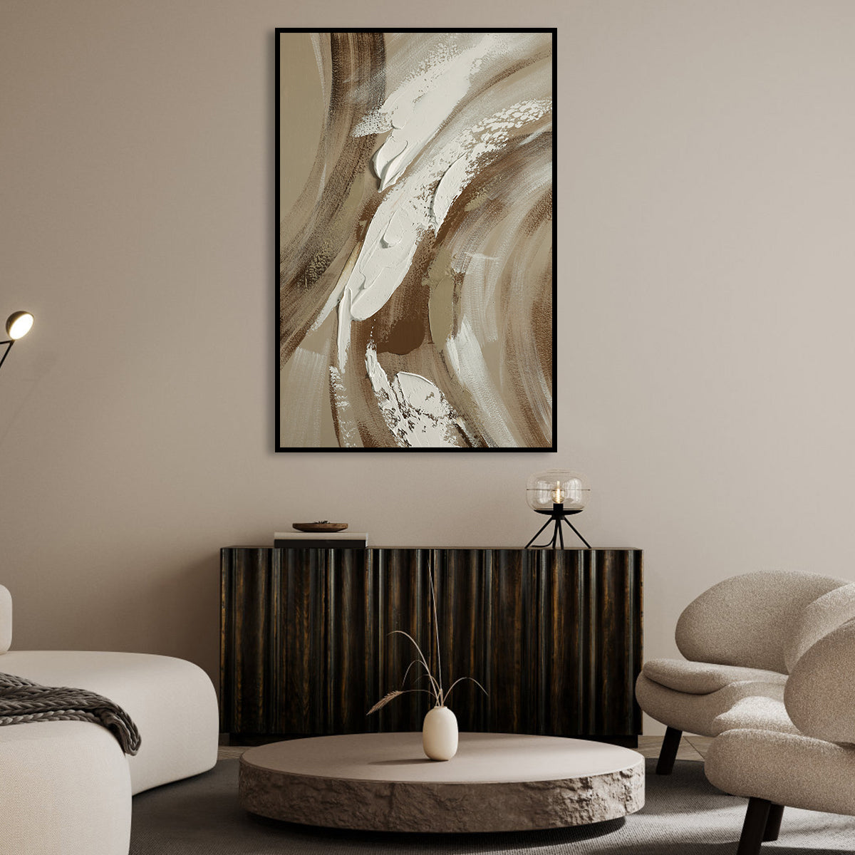 Swirling Earthy Abstract Harmony