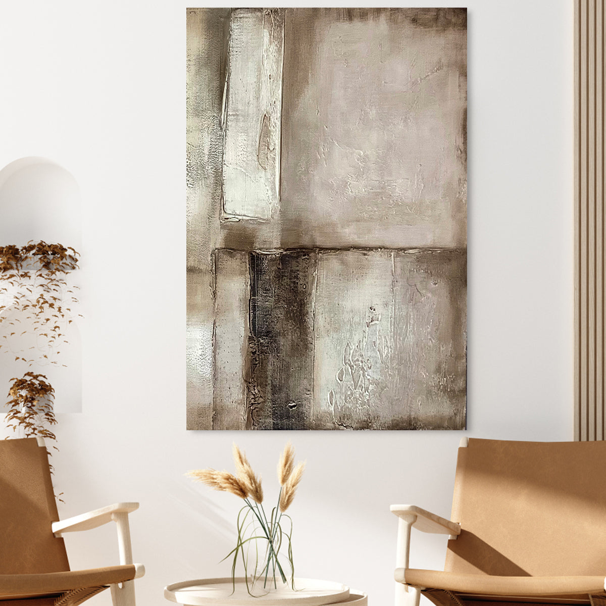 Timeless Layers Abstract Canvas