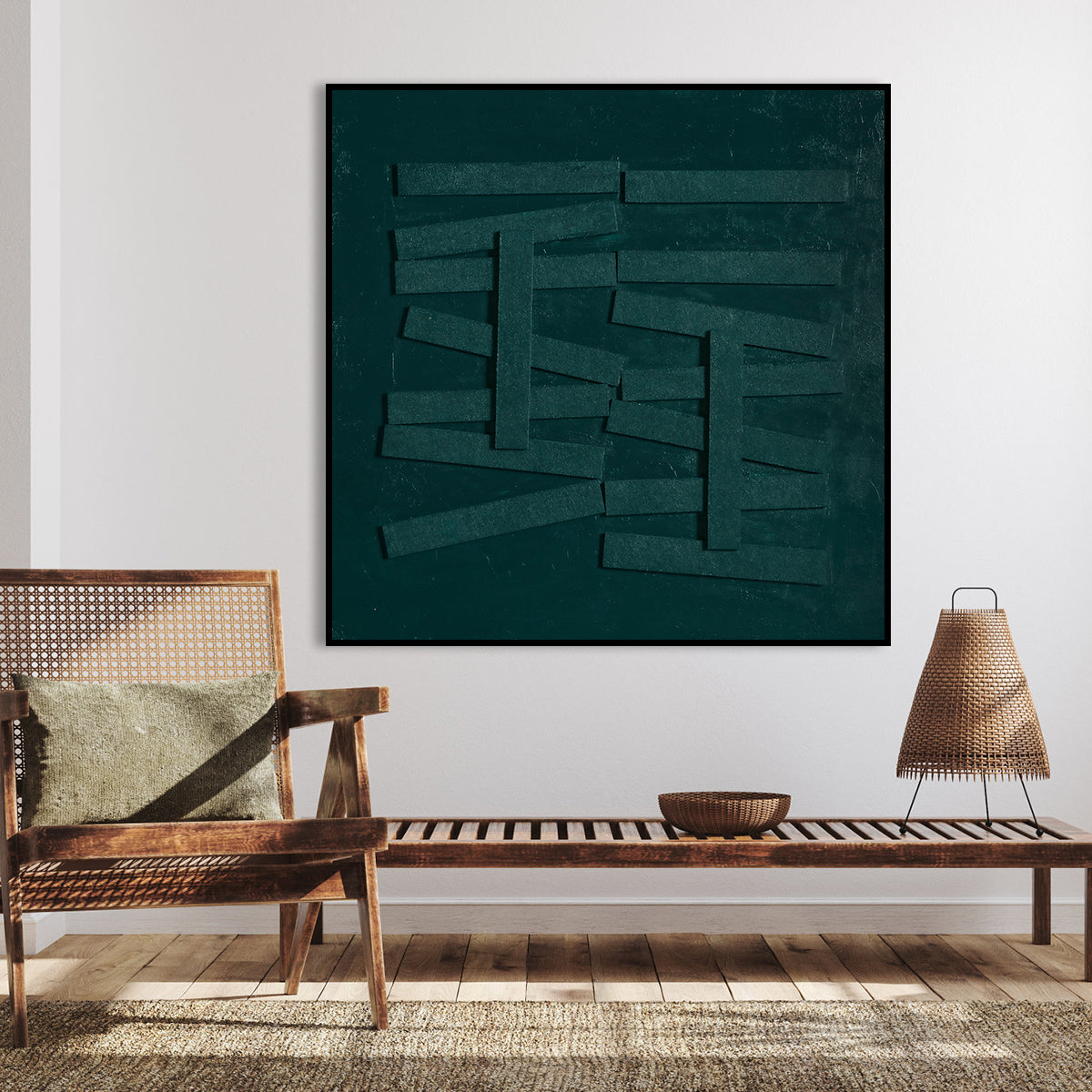 Emerald Geometry: Modern Abstract