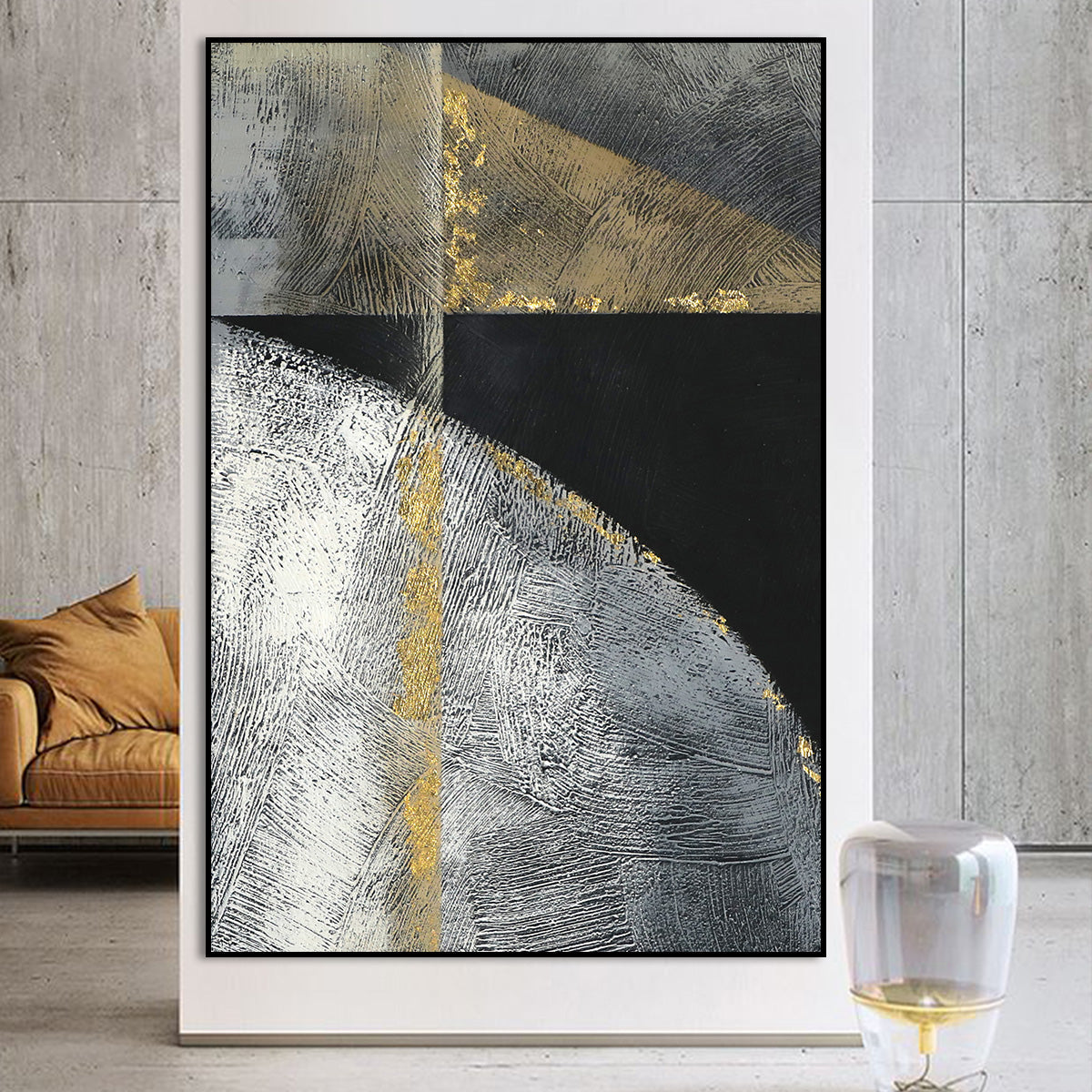 Silver & Gold: Elegant Abstract