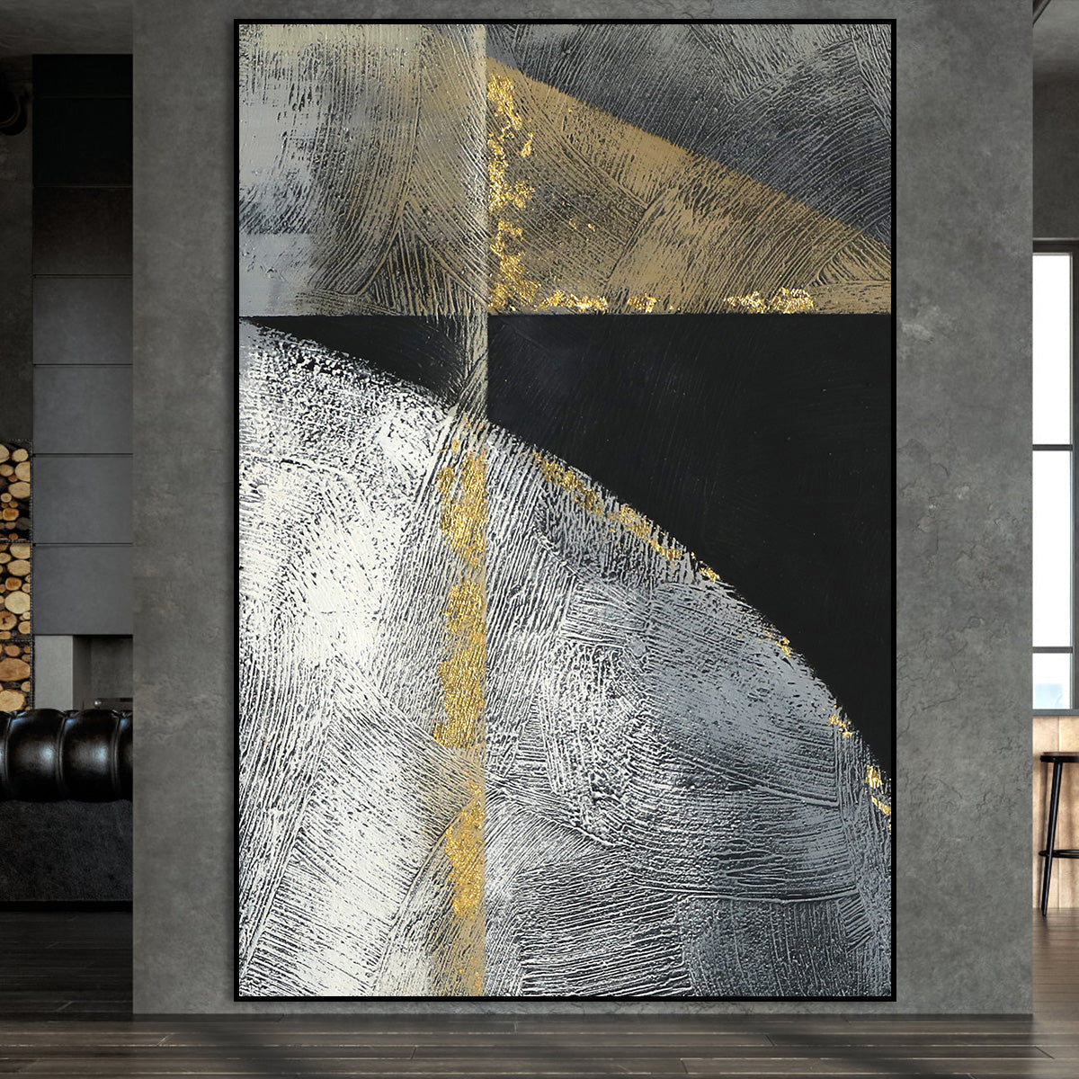 Silver & Gold: Elegant Abstract