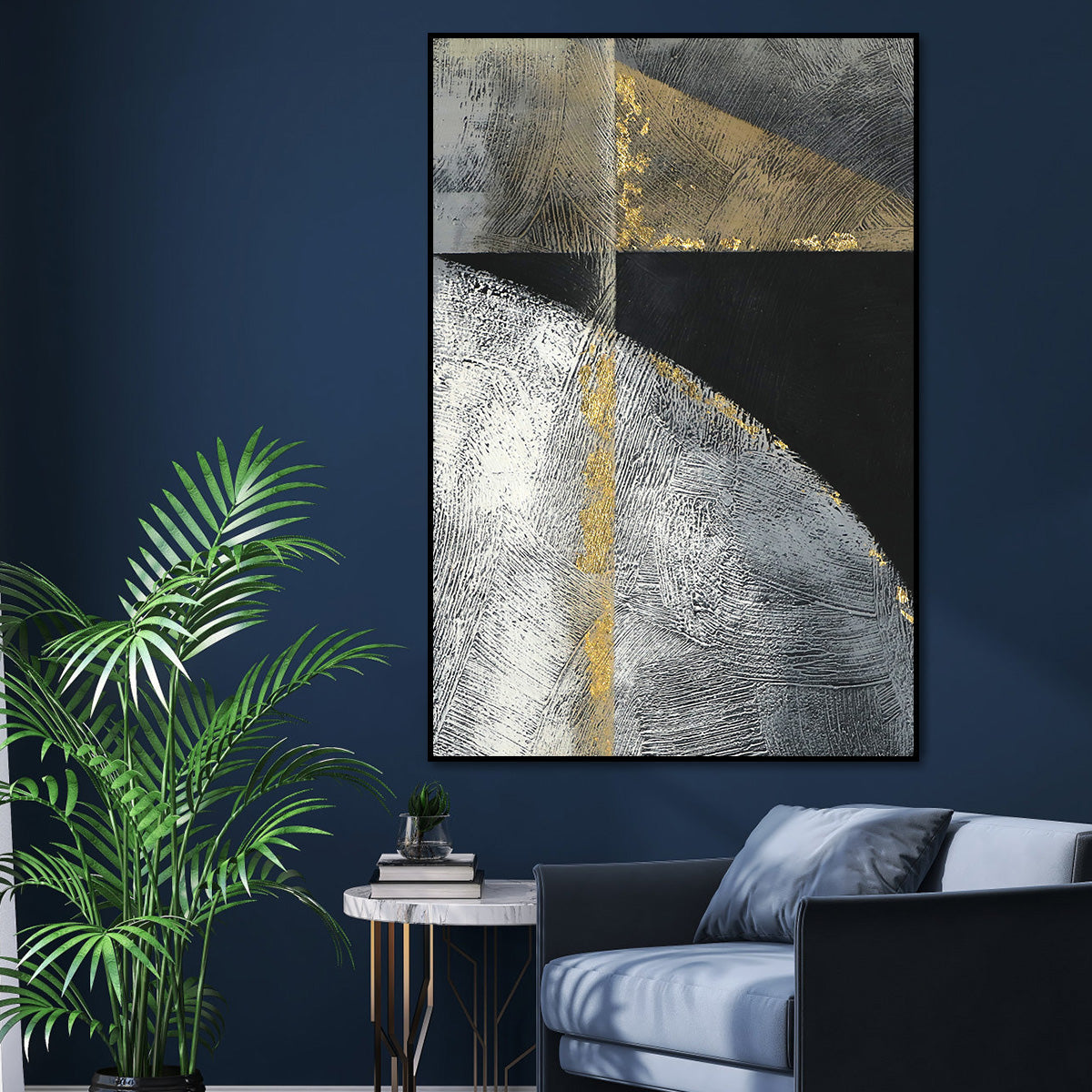 Silver & Gold: Elegant Abstract