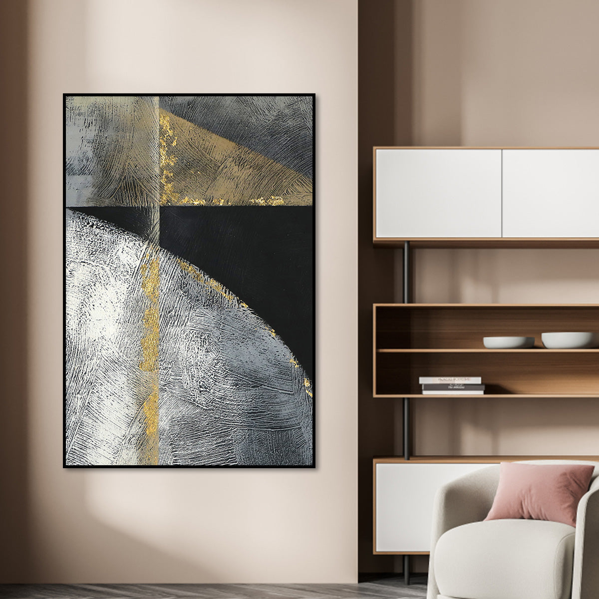 Silver & Gold: Elegant Abstract