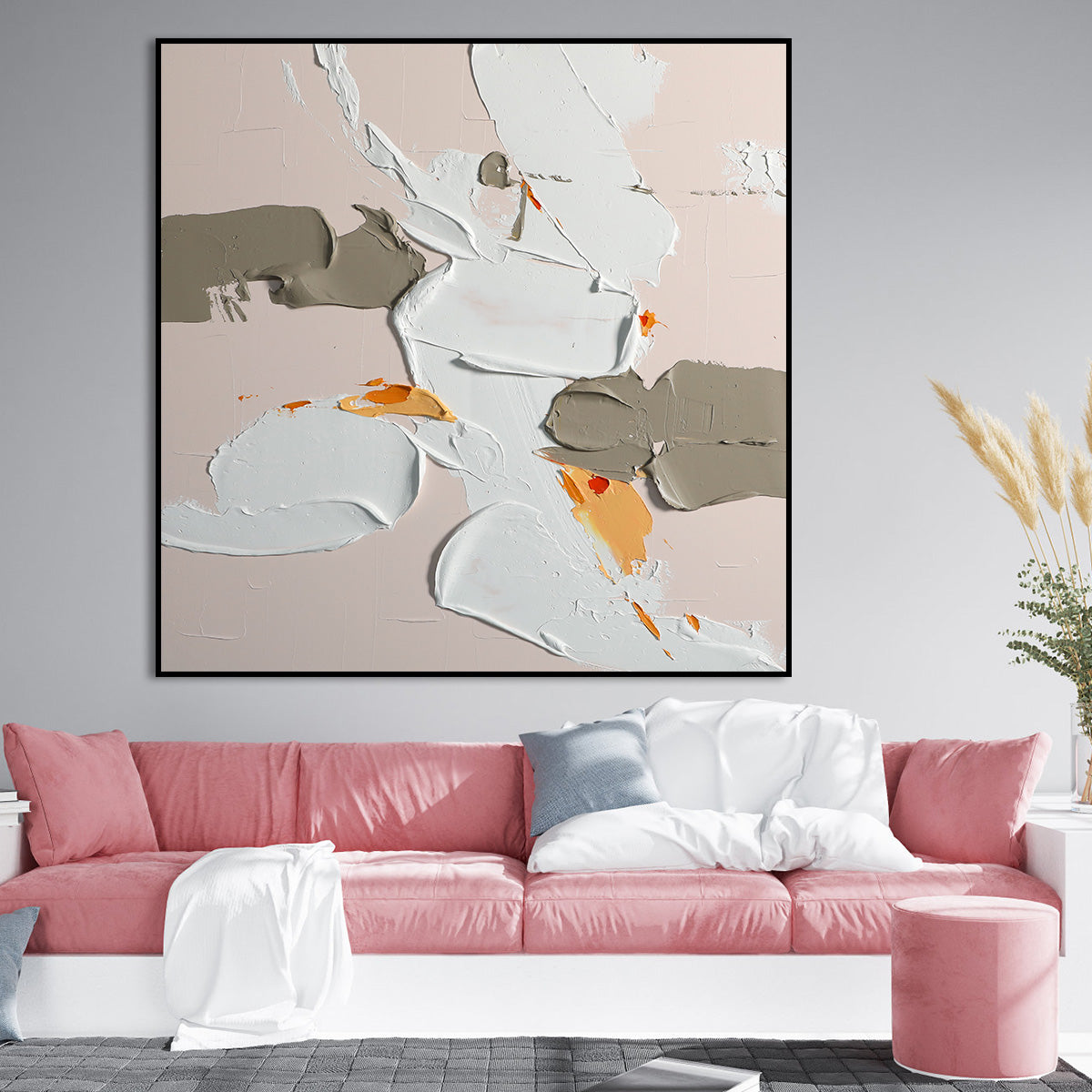 Soft Hues Harmony - Contemporary Abstract Acrylic Painting