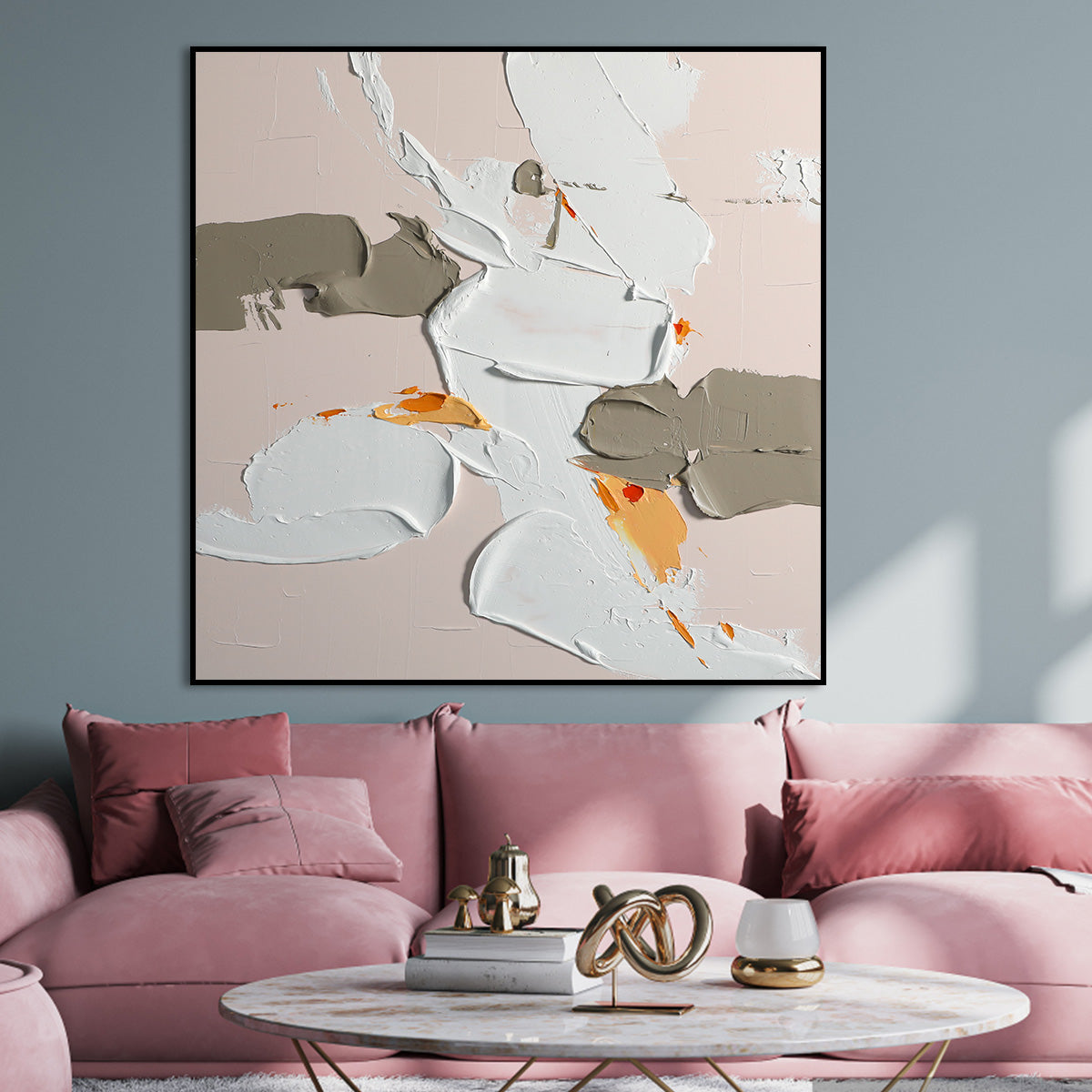 Soft Hues Harmony - Contemporary Abstract Acrylic Painting