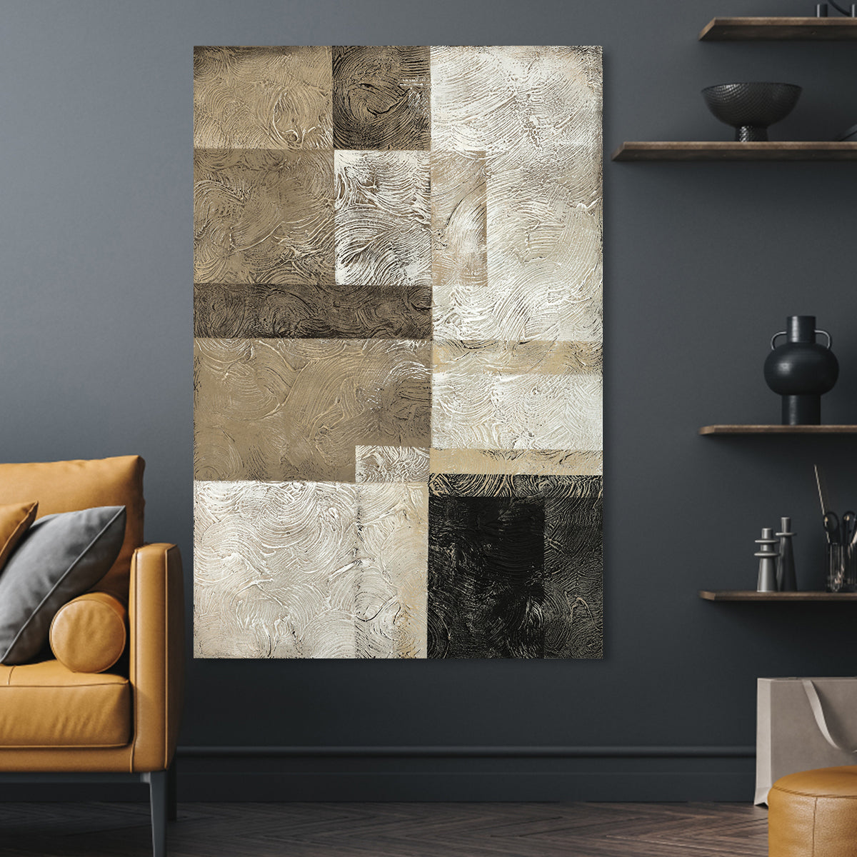 Earthy Tones: Textured Geometry