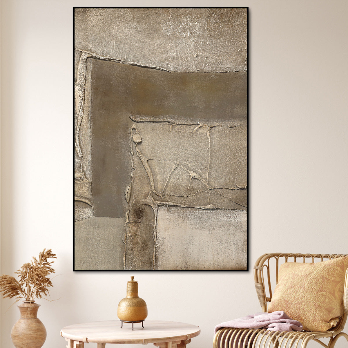 Beige Textured Serenity