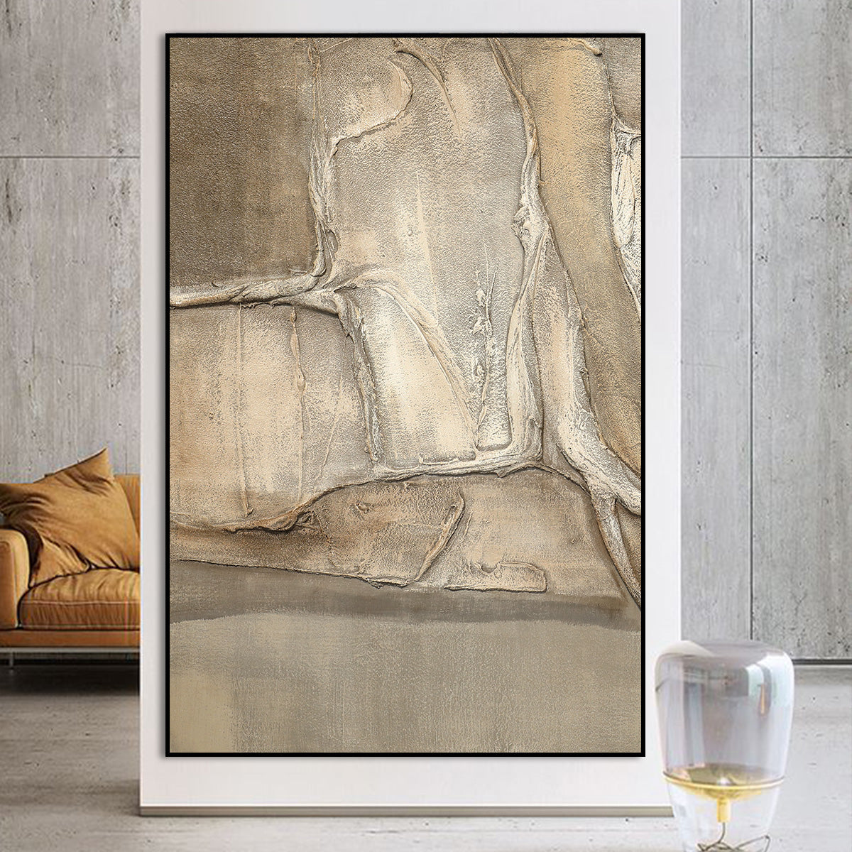 Natural Beige Abstract Harmony