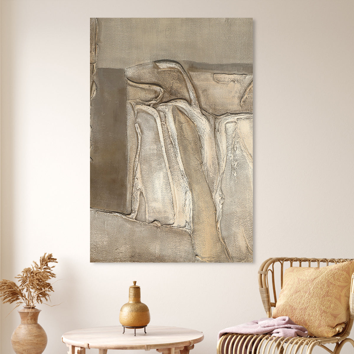 Earthy Textured Abstract Elegance