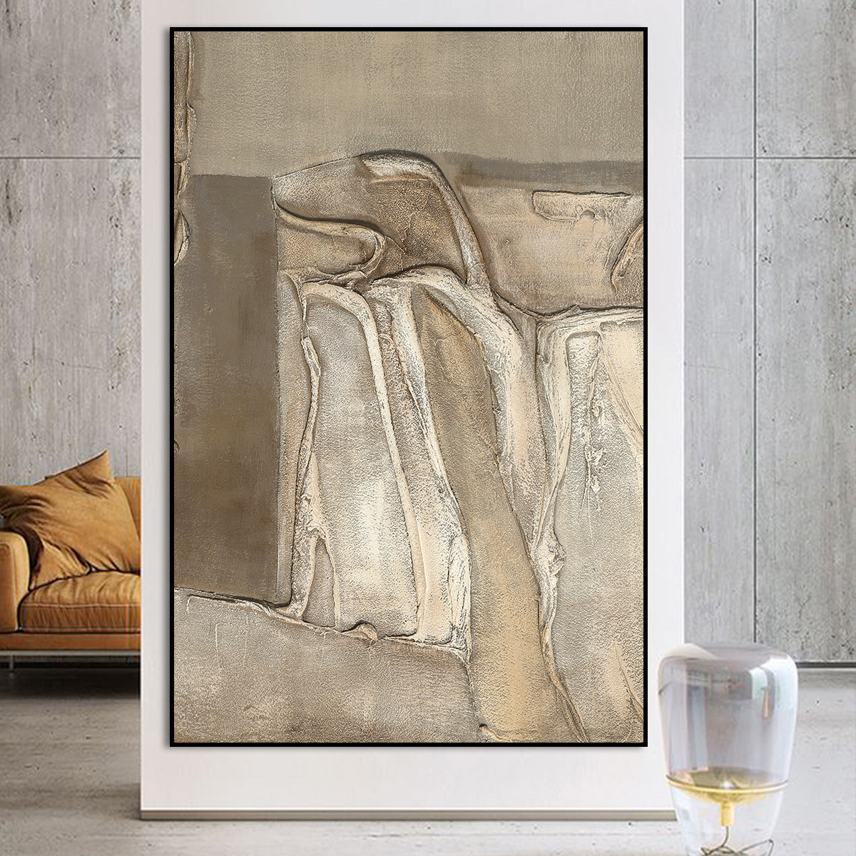 Earthy Textured Abstract Elegance