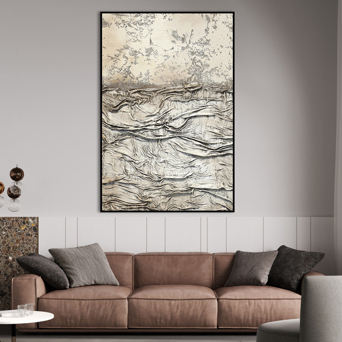 Wrinkled Earth Texture Canvas